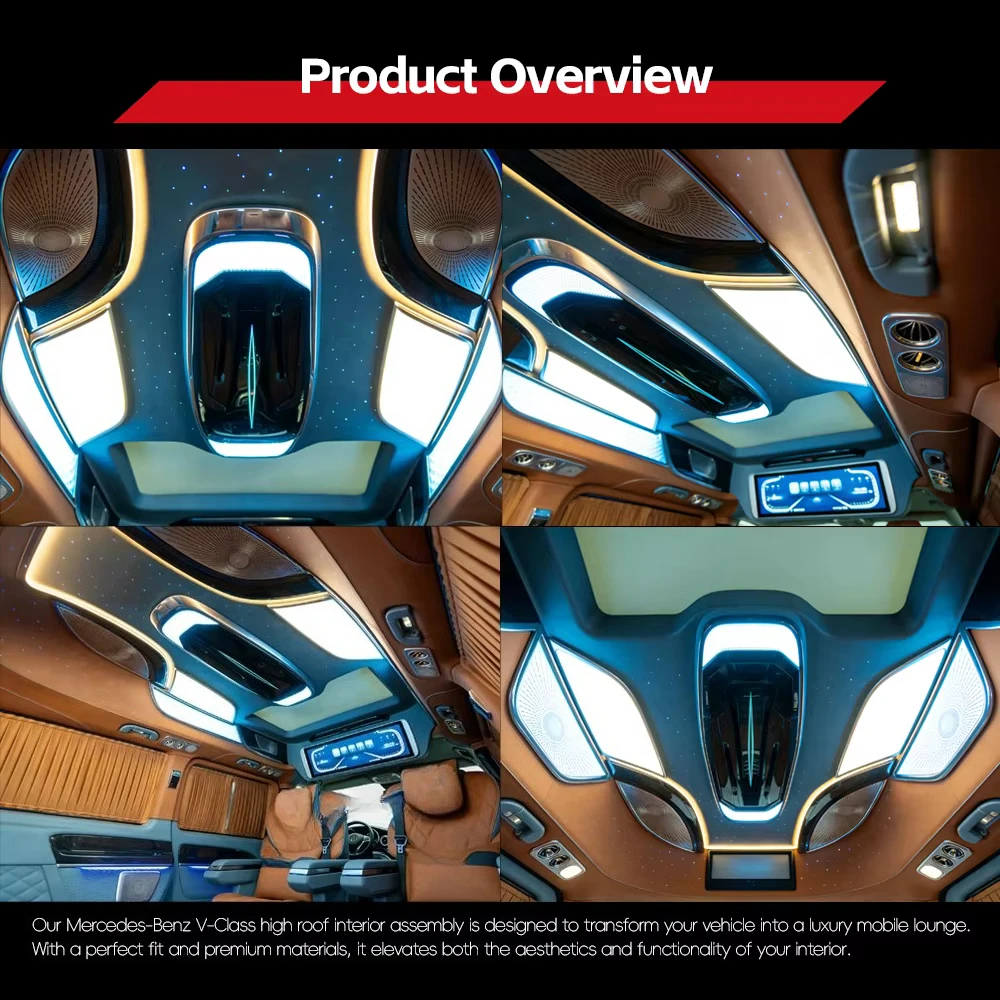 Premium 12V 36W Car Interior Lighting Decorative Strip Ceiling Atmosphere Light Roof Lamp 1 Year Warranty for Modification