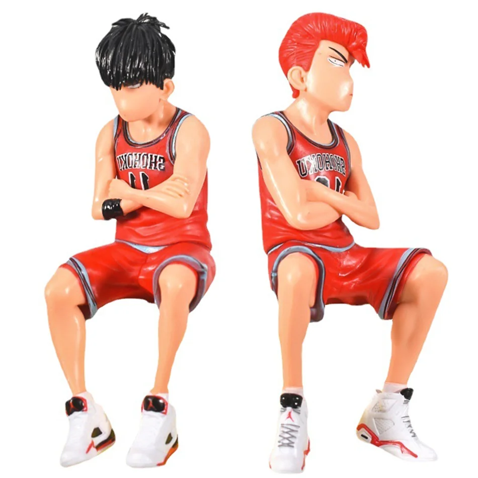 جديد 15 سنتيمتر أنيمي البطولات الاربع دونك Sakuragi Hanamichi أرقام Rukawa Kaede نموذج اللعب سيارة سطح المكتب زخرفة السيارات الديكور الداخلي الهدايا
