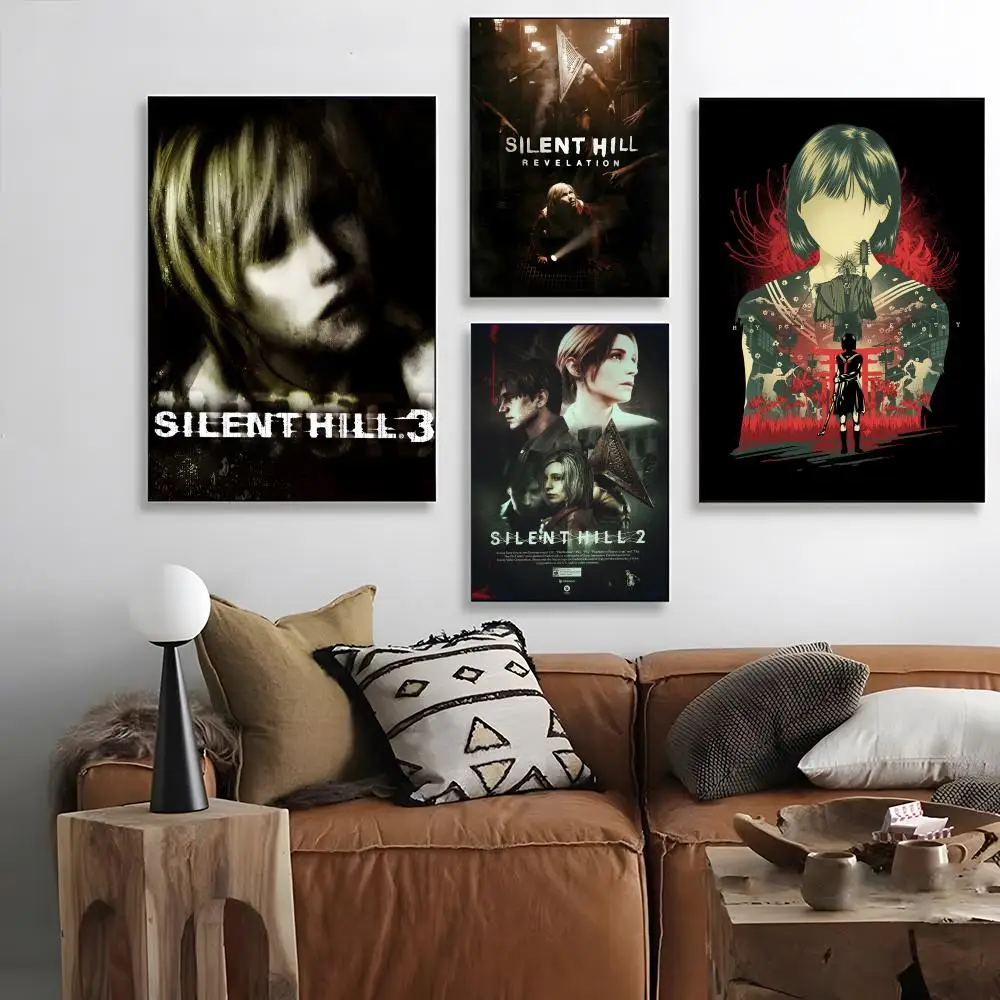 Poster Self-adhesive Art Waterproof Paper Sticker Coffee House Bar Room Wall Decor S-Silent Hill 3
