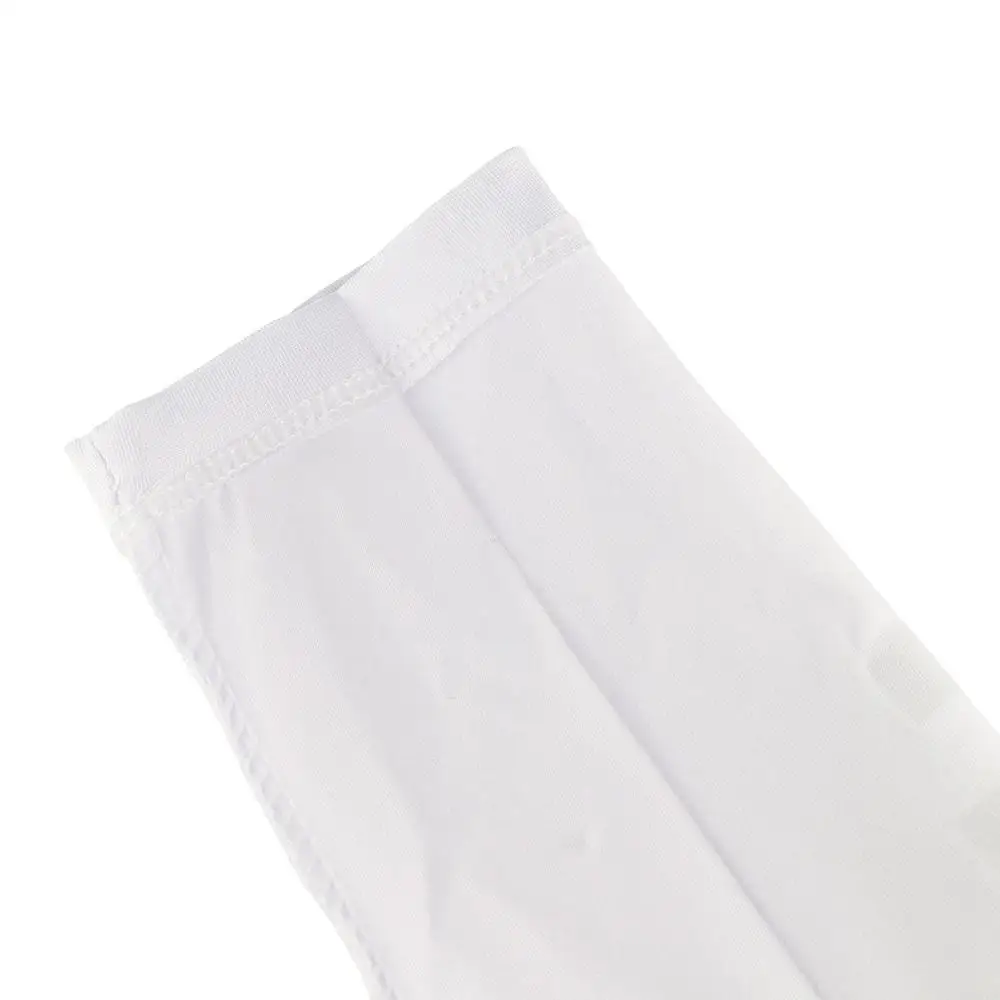 Флуоресцентные светоотражающие грелки для рук Спандекс/Эластан Черный ледяной шелк Рукава Белые быстросохнущие чехлы для рук с защитой от ультрафиолета Велоспорт