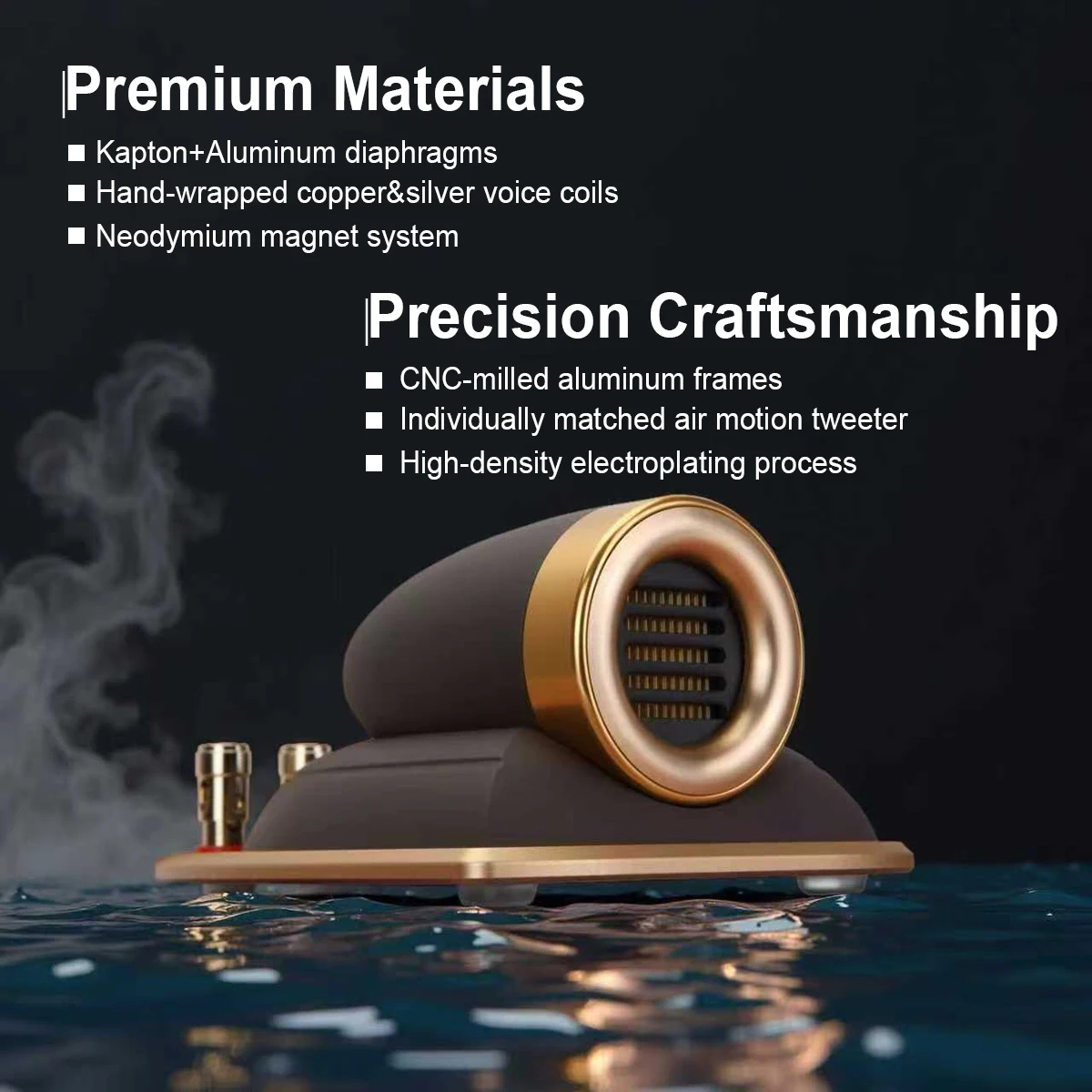 Nowy wysokiej klasy głośnik wysokotonowy AMT Ribbon 8ohm do kina domowego HiFi DIY Audio, klasyczny styl, dekoracja, na biurko, na półkę. — zdjęcie produktu 4