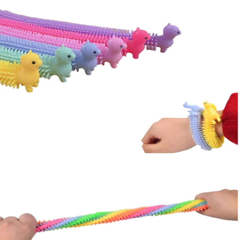 

6PCS Stretchy String Fidget Toys Colorful Long Noodle Stretch Toys Sensory Toys for Kids Toddler Autism Stress reducing toys