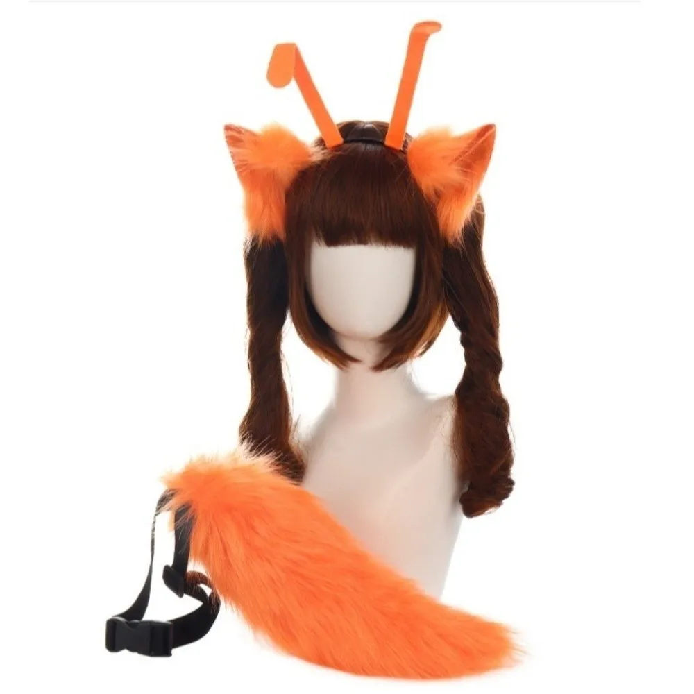 1 Pcs/set Handmade Kitten Ear Hair Hoop Headdress Pointed Ear Furry Cat Ears Headband Soft Plush Halloween Headbands Role Play