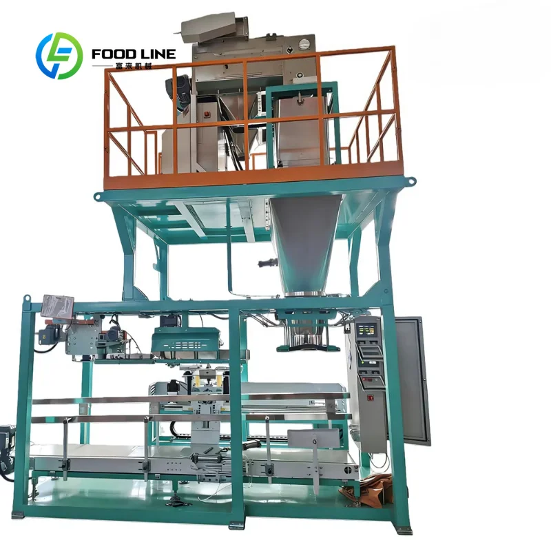 Customized 25-50kg PLC-controlled Pneumatic Semi-automatic Filling Sewing Machine for Food Beverage and Packaging Machine