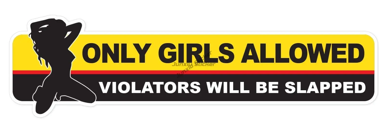 Only Girls Allowed - JDM Window Turbo Drift Vinyl Sticker Decal Car Bottle Accessory Products Stickers