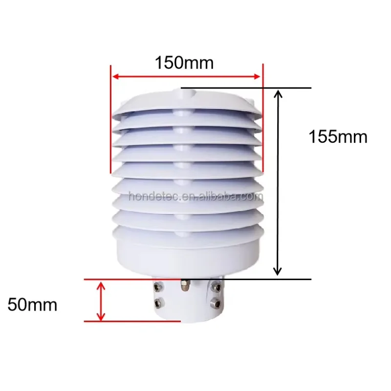 2026 In stock 45mm 60mm 75mm 90mm Plates Outdoor Weather Instruments Protective Shell Shelter ASA Solar Radiation Shield Stevens