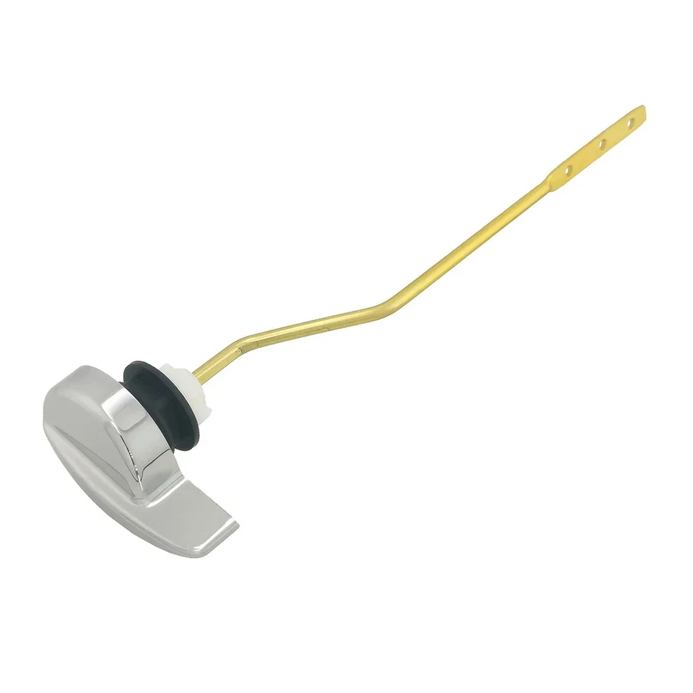 DIY Toilet Installation Front Mount Handle Square Mounting Holes Stylish Bathroom Addition ABS Aluminum Material