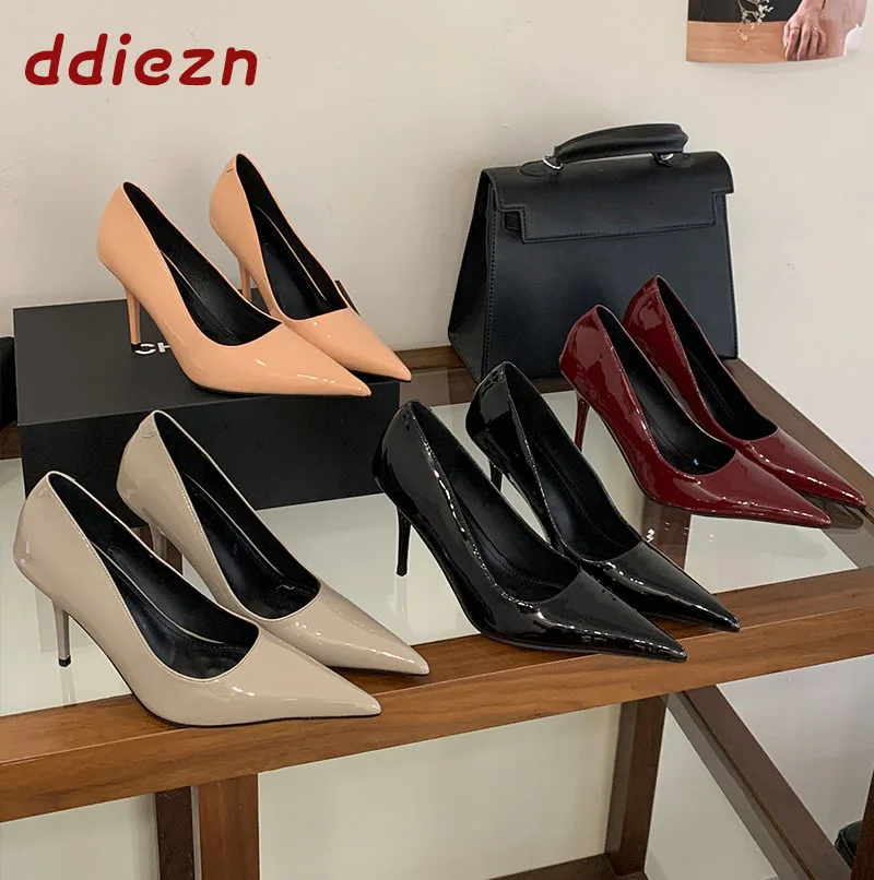 

Thin High Heels Sexy Ladies Dress Shoes New 2026 Autumn Spring Pointed Toe Fashion Shallow Women Pumps Slip On Shoes