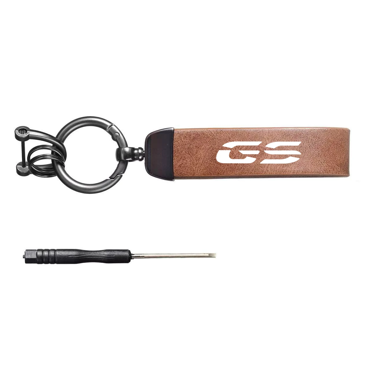 دراجة نارية معدنية بو الجلود دراجة نارية المفاتيح حلقة الملحقات لسيارات BMW GS GS1200 LC الملحقات #3