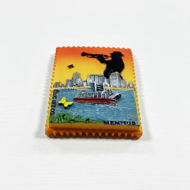 Memphis tourism souvenirs from ancient Egypt, 3D magnetic refrigerator stickers, home decorations, travel gifts