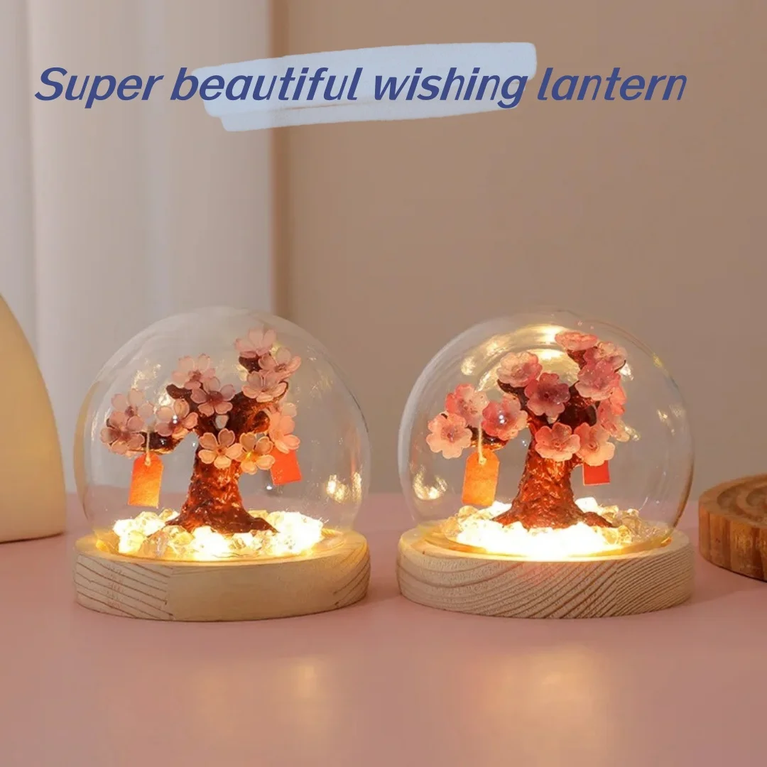 Birthday wishing tree; creative night light and ambient light for giving to friends and family; lighting birthday gift lamp