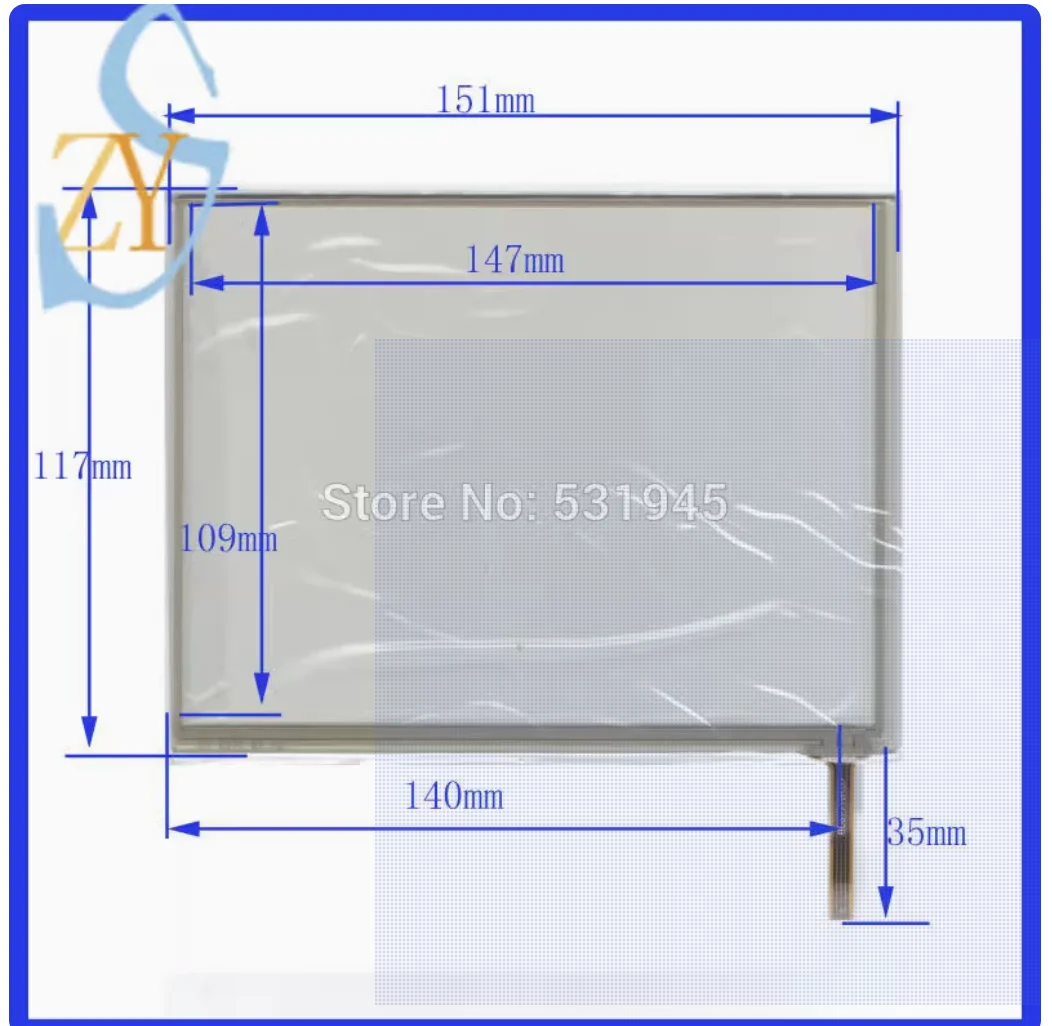 AT0777A1 touch handwriting external screen four wire resistor 151 * 117MM, good quality, high sensitivity