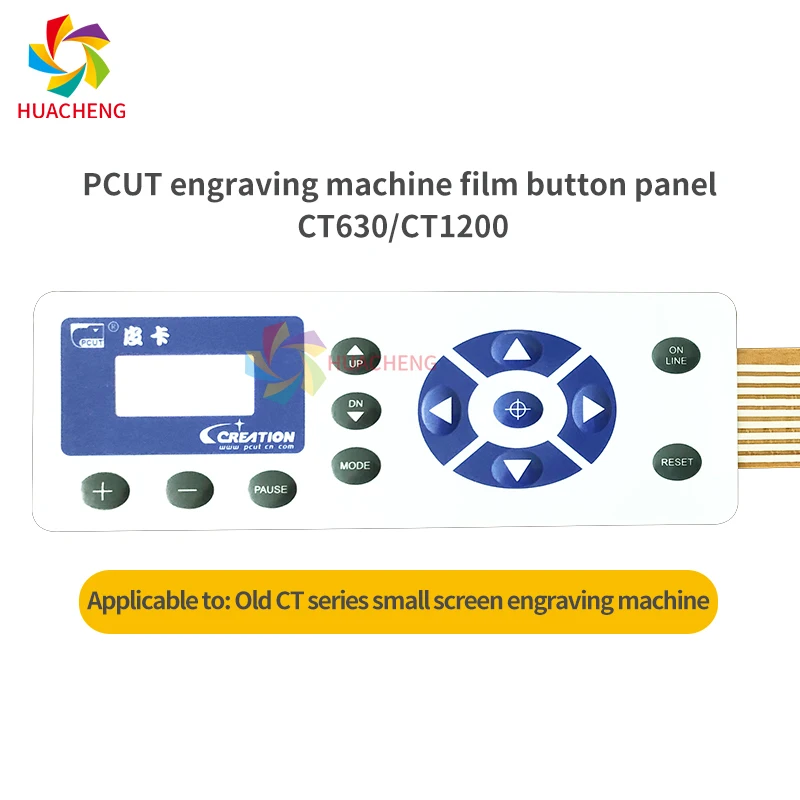 For PCUT CT630 CT1200 Printer Panel Key Board for PCUT CT Series Engraving Machine Plotter Operation Button Panel Sticker