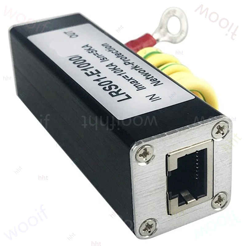 4* POE 1000M Network Protector POE 1000M Monitor Camera Surge Protector RJ45 Gigabit Ethernet Protection Device Arrester