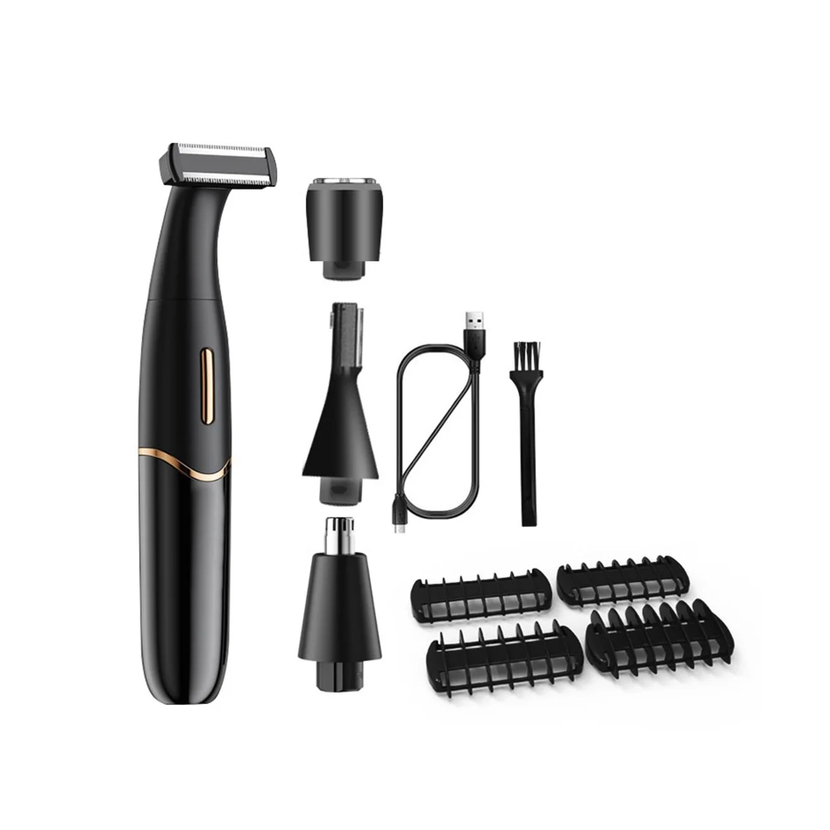 4 in 1 Intimbereichen Haarschnitt Rasierer Frauen Bikini Linie empfindliche Rasierer Haar Rasier schneider Gesicht Bart Clipper, b