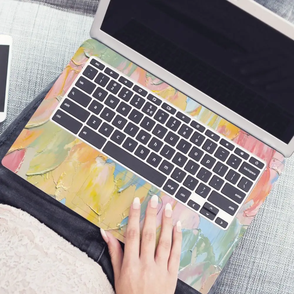 PVC DIY 15inch Laptop Stickers Skins A+C Side Waterproof Notebook Computer Cover Skin Creative PVC Ultrabook Decorate Decal