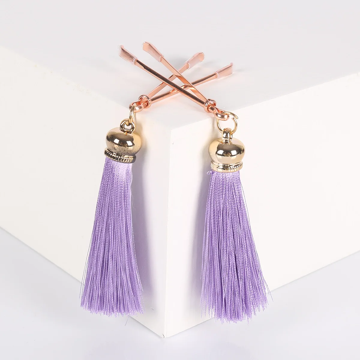 Rose Gold Tassel mamilos para mulheres, brinquedos sexuais, clipes para seios, jogos de casais sensuais, artigos íntimos, acessórios exóticos, novidades