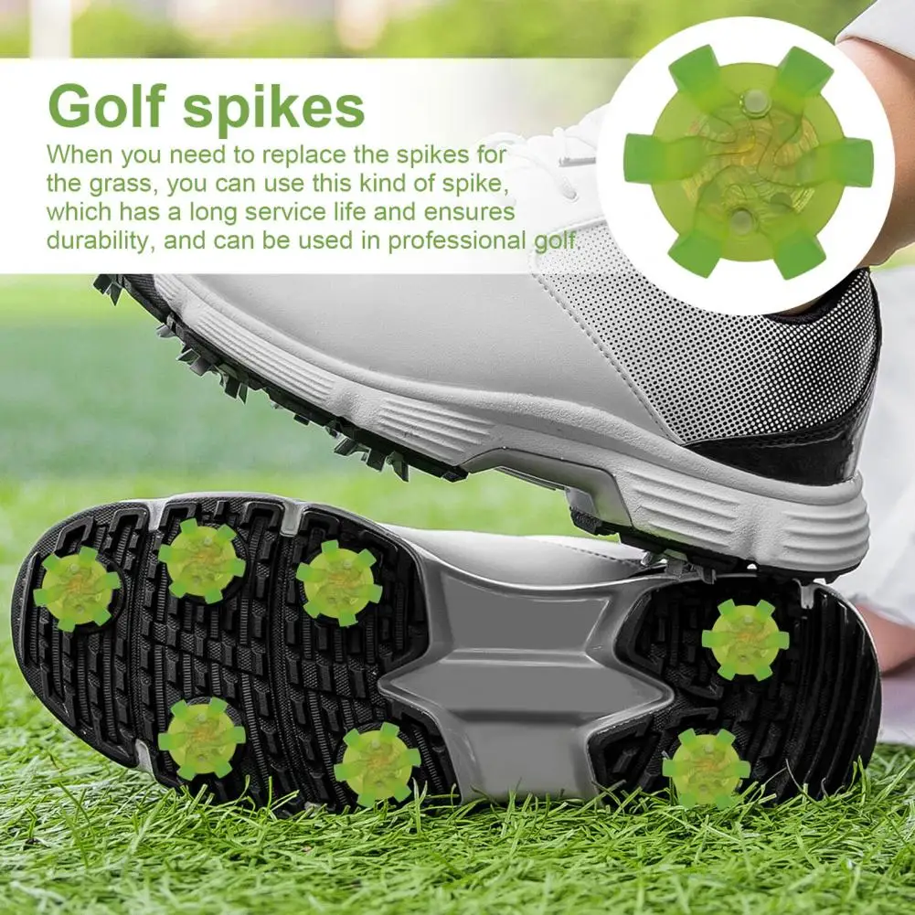 Golf Shoe Accessories Rubber Replacement Golf Shoe Spikes Set with Spike Tool 20pcs Outdoor Cleats for Men Women for Traction