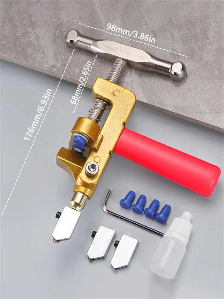 2 في 1 قاطع البلاط الزجاجي/قطع بلاط السيراميك فتاحة الكسارة تخفيضات 3-15 مللي متر عجلة البلاط السميكة الماس الأسطوانة قطع الأدوات اليدوية