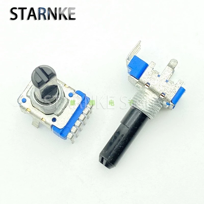 2PCS RK12 Type B50K With Center Positioning Single Row 6-Pin MIDI Amplifier Mixer Volume Potentiometer D Shaft Length 23mm
