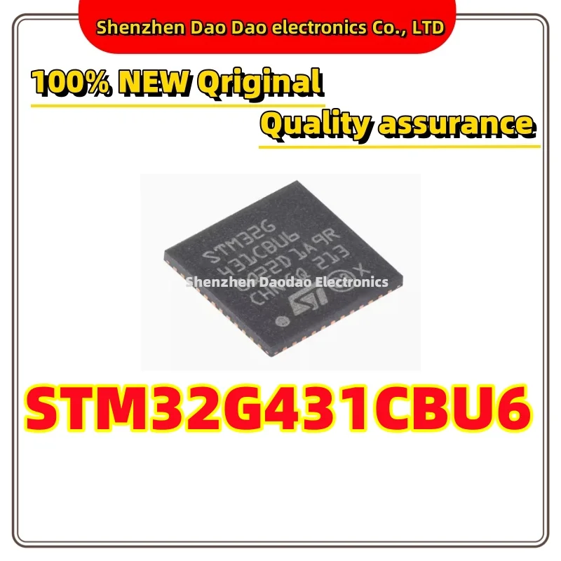 

STM32G431CBU6 UFQFPN-48 ARM Cortex-M4 32-bit microcontroller -MCU chip IC New original