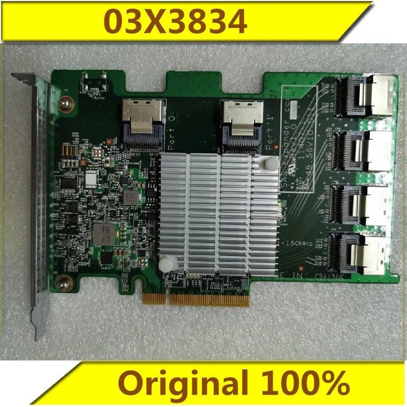 Original 8-port to 16-port 6GB SAS/SATA expansion card supports 4T 6T 6-port expansion card 03X3834