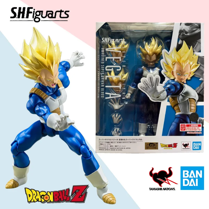 

Bandai Super Saiyan Vegeta Awakened Super Saiyan Blood Dragon Ball Z SHF Anime Action Figure Model Collectible Gift