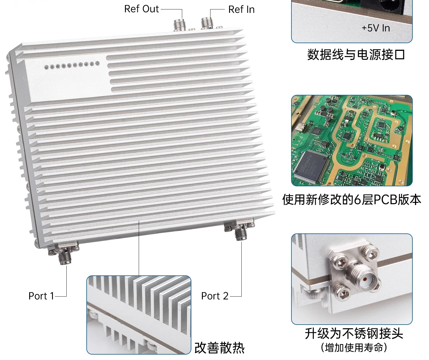 محلل الشبكة 100 كيلو هرتز - 6 جيجا هرتز 2025 محلل شبكة المتجهات، محلل الطيف