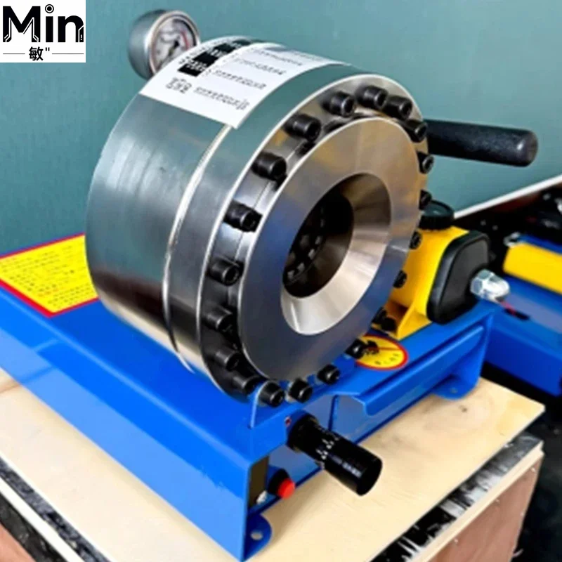 Manual Hydraulic Pipe Crimping Machine with 7 Molds High Pressure Oil Pipe Press for Explosion-proof Brake Pipe