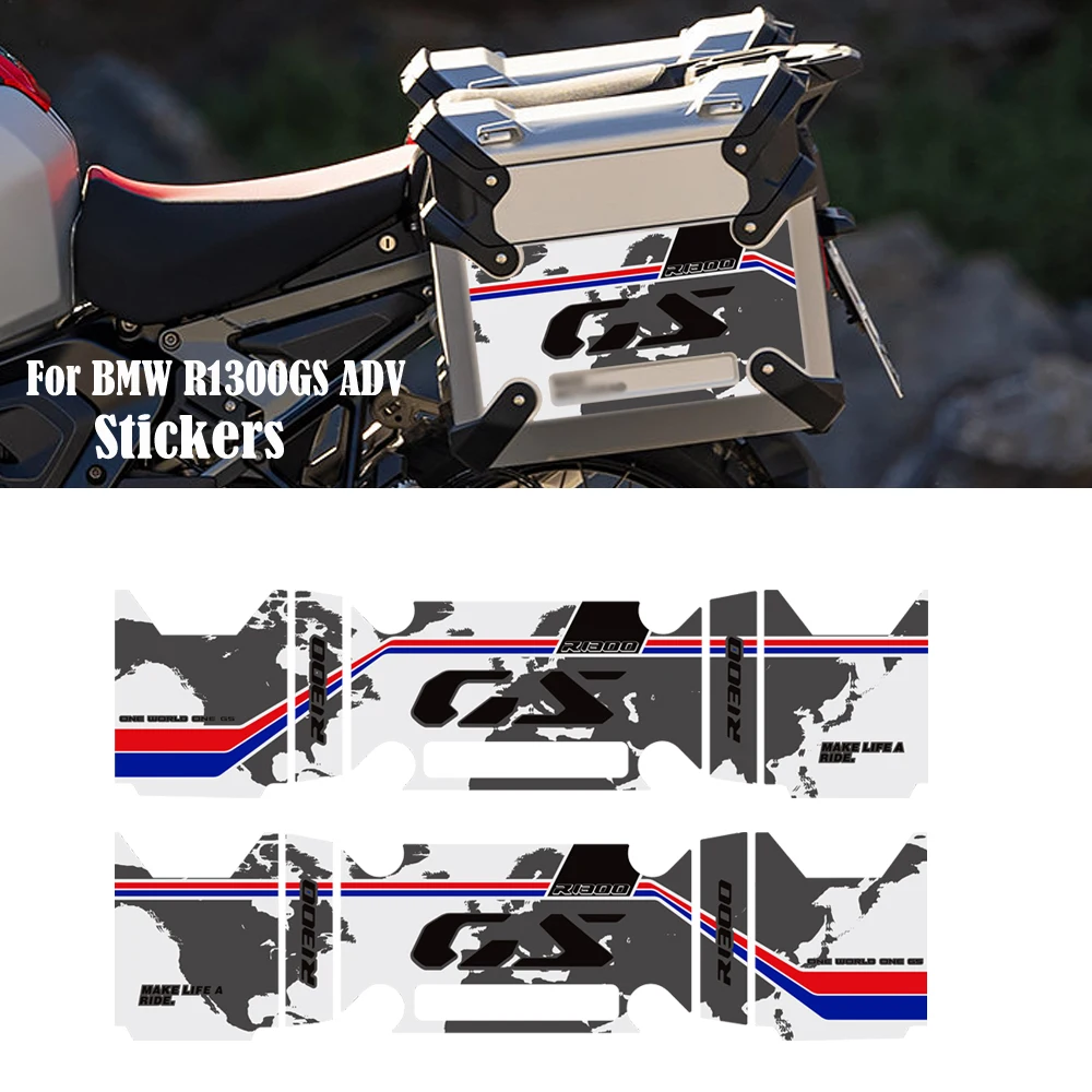 

For BMW R1300GS R 1300 GS R1300 ADV GSA Adventure Rallye Luggage carrier Trunk Luggage Panniers Aluminium Cases Stickers