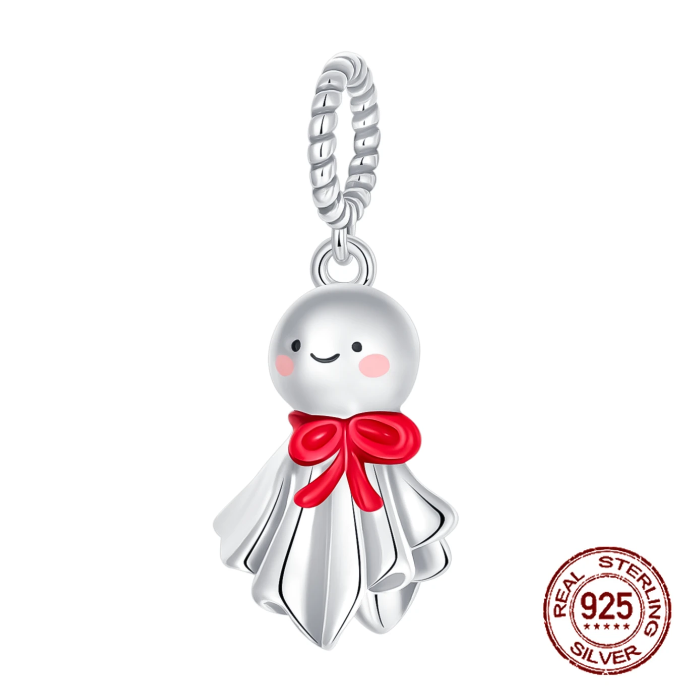 

925 Sterling Silver Cute Teru Teru Bozu Sunshine Doll Pendant Weather Charm Fit Original Charm Bracelets Women DIY Jewelry Gift