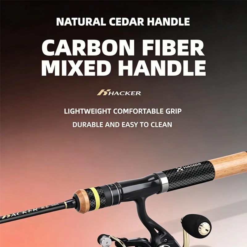 HASIDA Hacker 2026 Sliding Float Fishing Rod Full Set Fuji Large Guide Rings 45mm Lightweight High Strength Long Casting Anglers