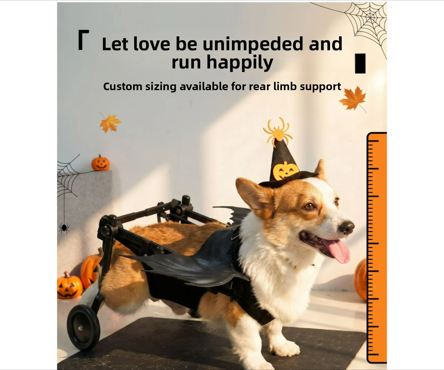 Pet Wheelchair for Small Medium Dogs Hind Leg Support Mobility Aid Cart