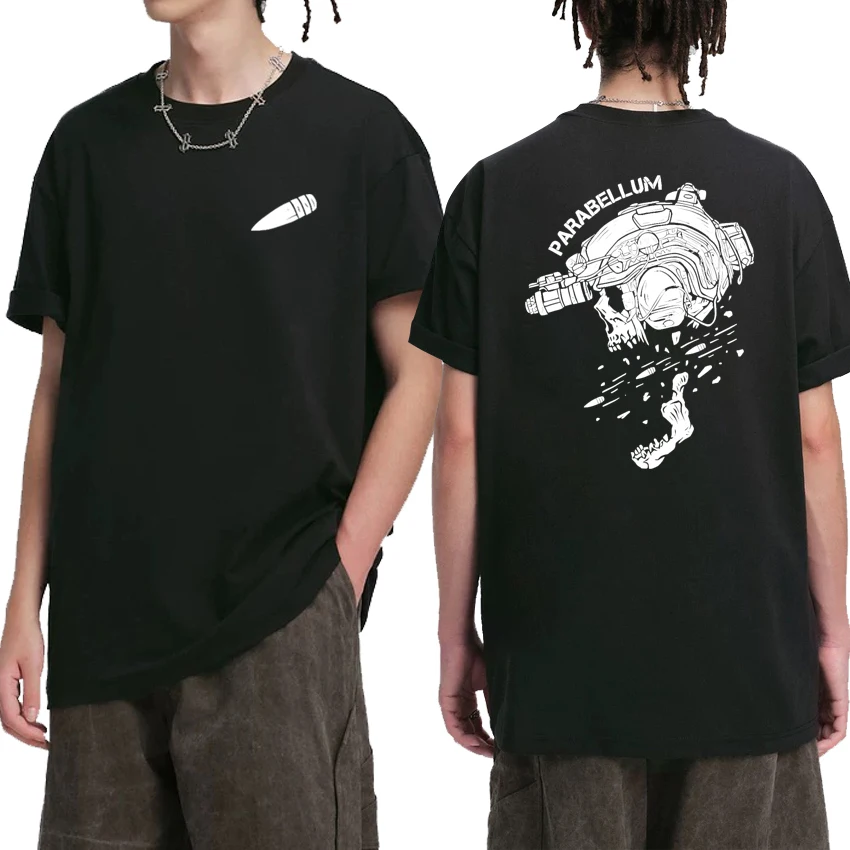 

2025 New Outdoor Casual Military Wind Flying Bullet T shirt Men Women vintage harajuku short sleeve T-shirts Unisex Cotton Tops