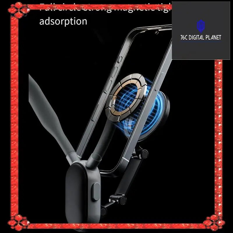 TELESIN Supporto magnetico per collo in silicone a sgancio rapido per accessori per parti di ricambio per smartphone