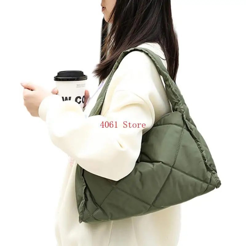 Quilted Padded Shoulder Bag Practical and Fashionable Bucket Bag for Everyday Use