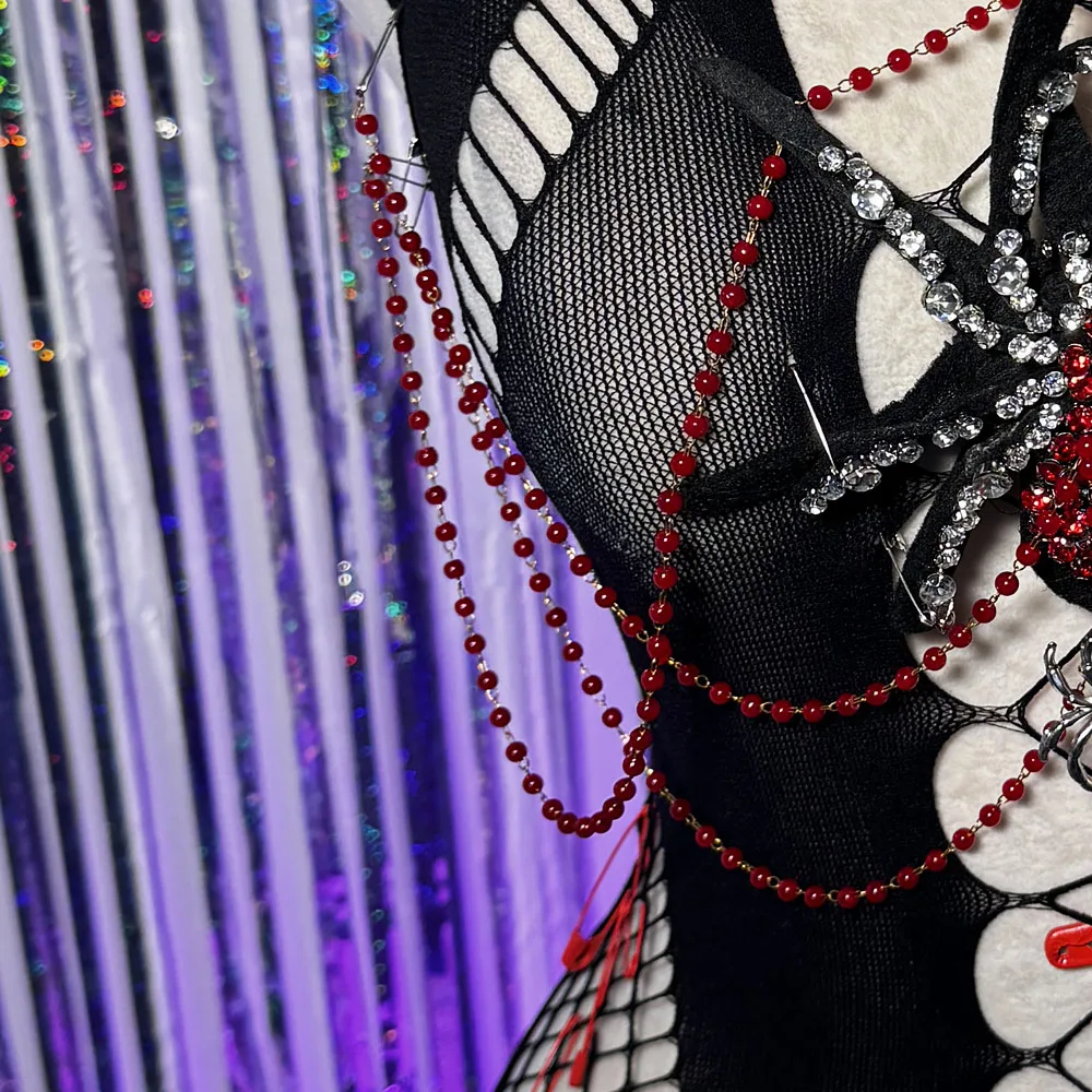 Emo Y2K TOPS Harajuku Gothic Tank Goth Spiders E-Girls Fashion Revival Rose 90s Club Wear Pin Hand Made Grunge Punk Rock Eco