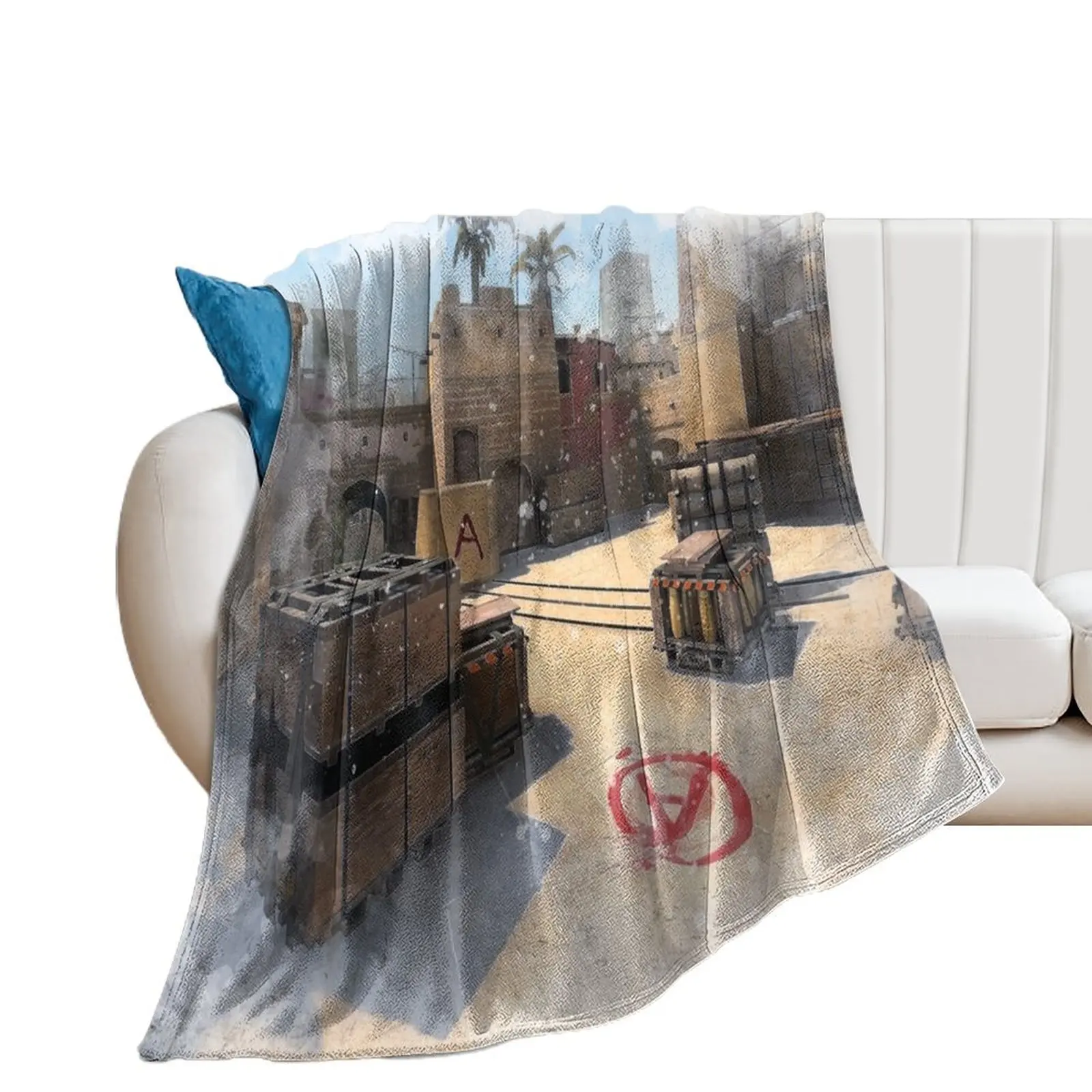 Mirage CSGO Poster in Watercolour Poster Throw Blanket Soft Comforter Blankets