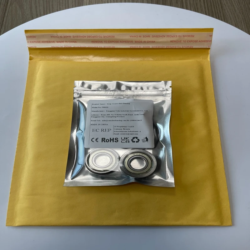 

5PCS FR8ZZ 12.7x28.575x7.938 mm Flanged Ball Bearing 1/2"x1-1/8"x5/16" Double Sealed Chrome Steel Flange Bearing