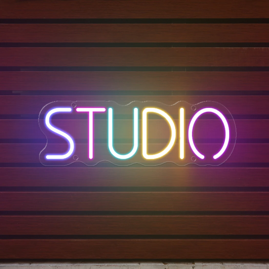 Studio LED Neon Light Sign for Home Tattoo Room Art Wall Sign Decoration Recording Studio Business Shop Signboard Wall Decor