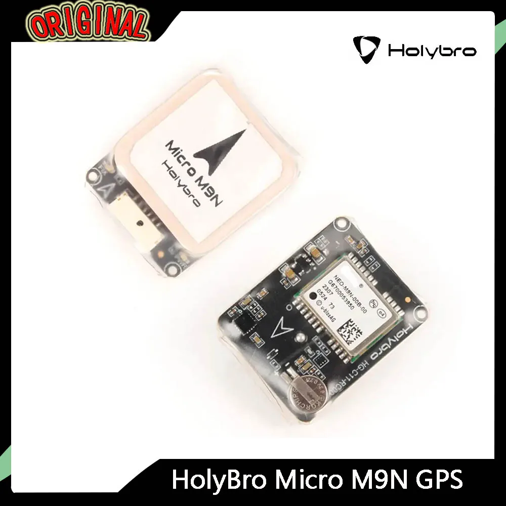 

Holybro Micro M9N GPS with IST8310 Compass 32X26mm Ceramic Patch Antenna for RC FPV Airplane Long Range Drones