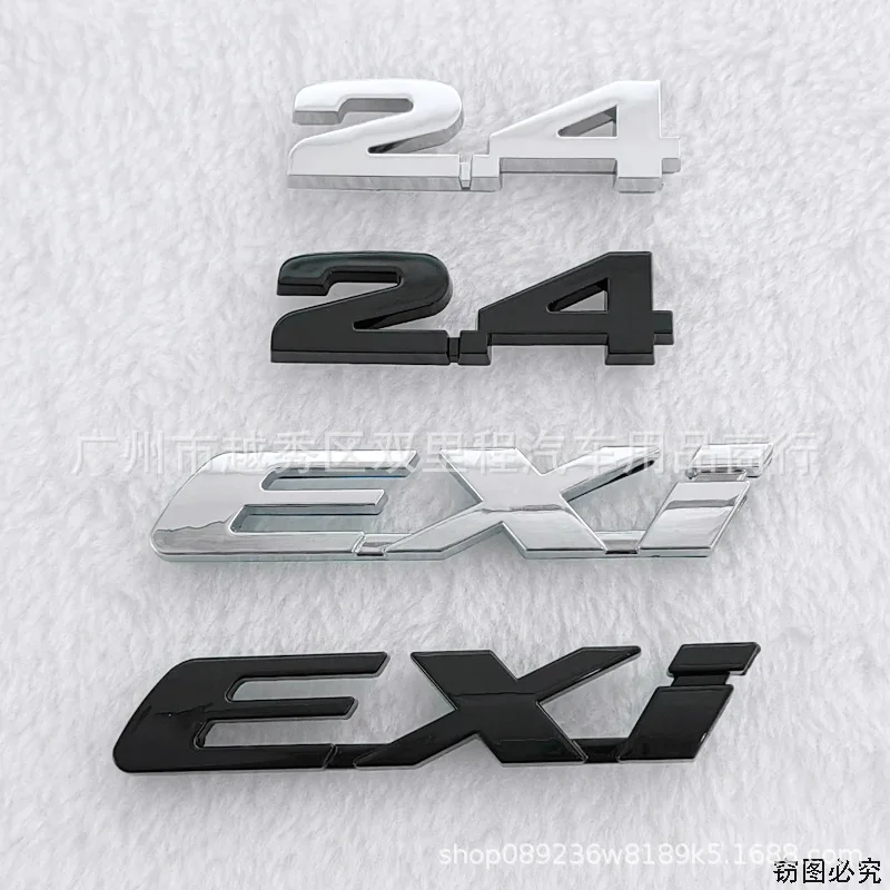 Suitable for Honda's Eighth and Ninth Generation Civic, X-Trail Accord EXi Car Logo, English Letter Logo, 2.4 Rear Trunk Sticker