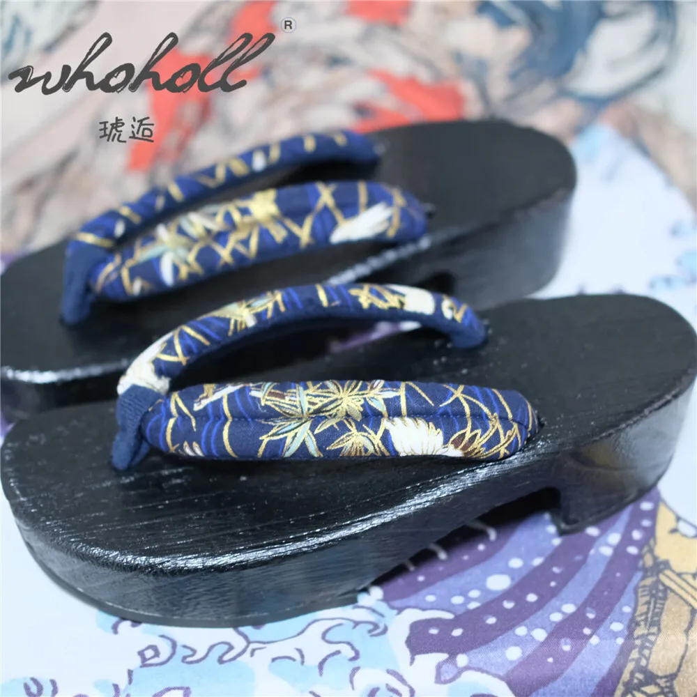 2025 Women Japanese Wooden Geta Animation Coplay Costumes Shoes Wedge Sandals Women Slippers Flip Flops Slippers Clogs Shoes