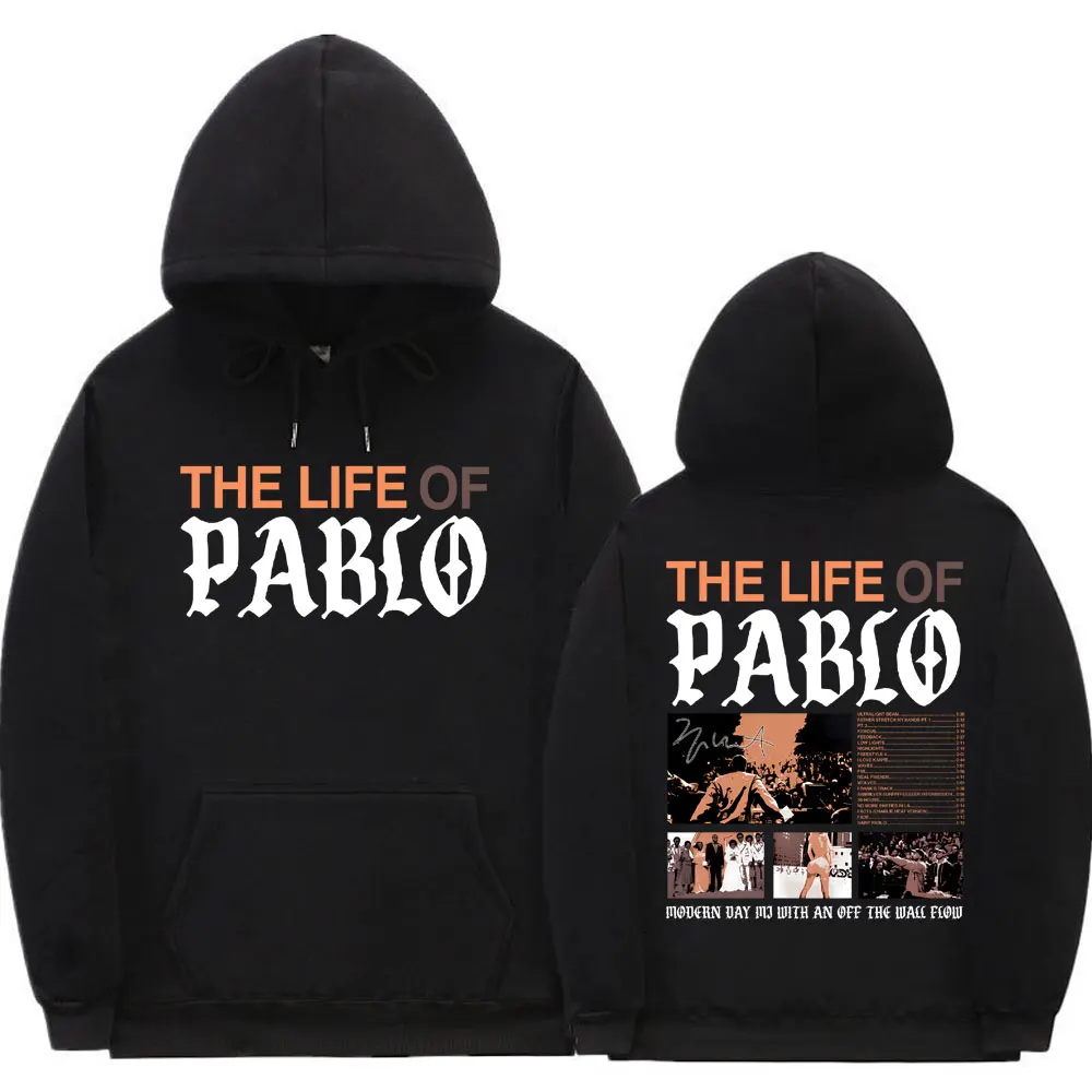 

Rapper Kanye West The Life of Pablo Graphic Print Hoodie Men Hip Hop Vintage Sweatshirt Streetwear Male Casual Oversized Hoodies