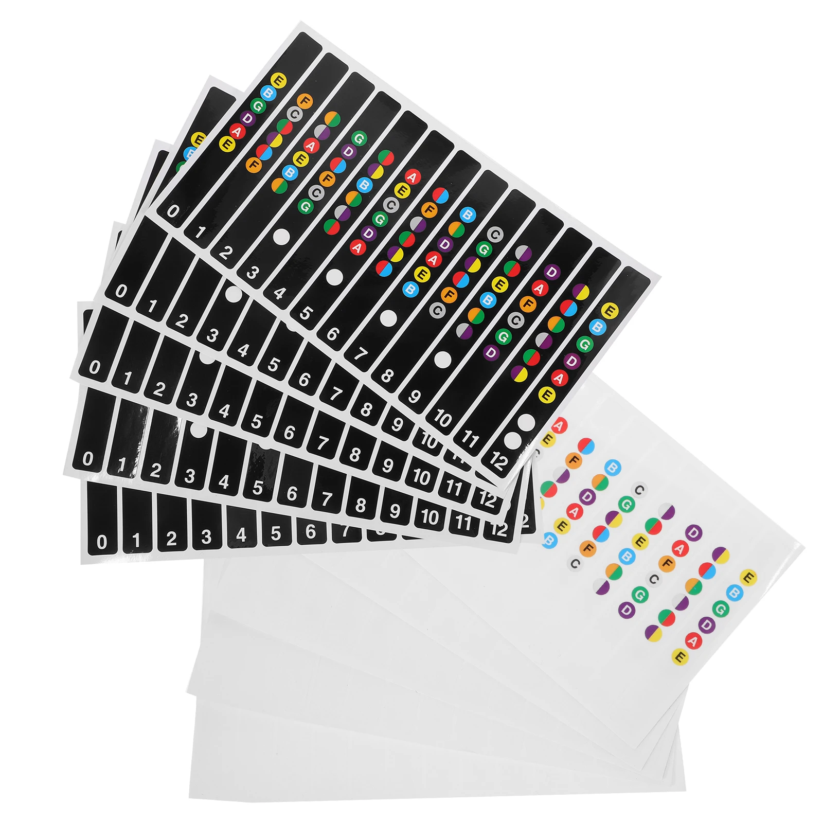 

Guitar Fretboard Stickers Dot Scales Labels Note for Electric Guitars Beginner Accessories Practical Design Easy Install Remove