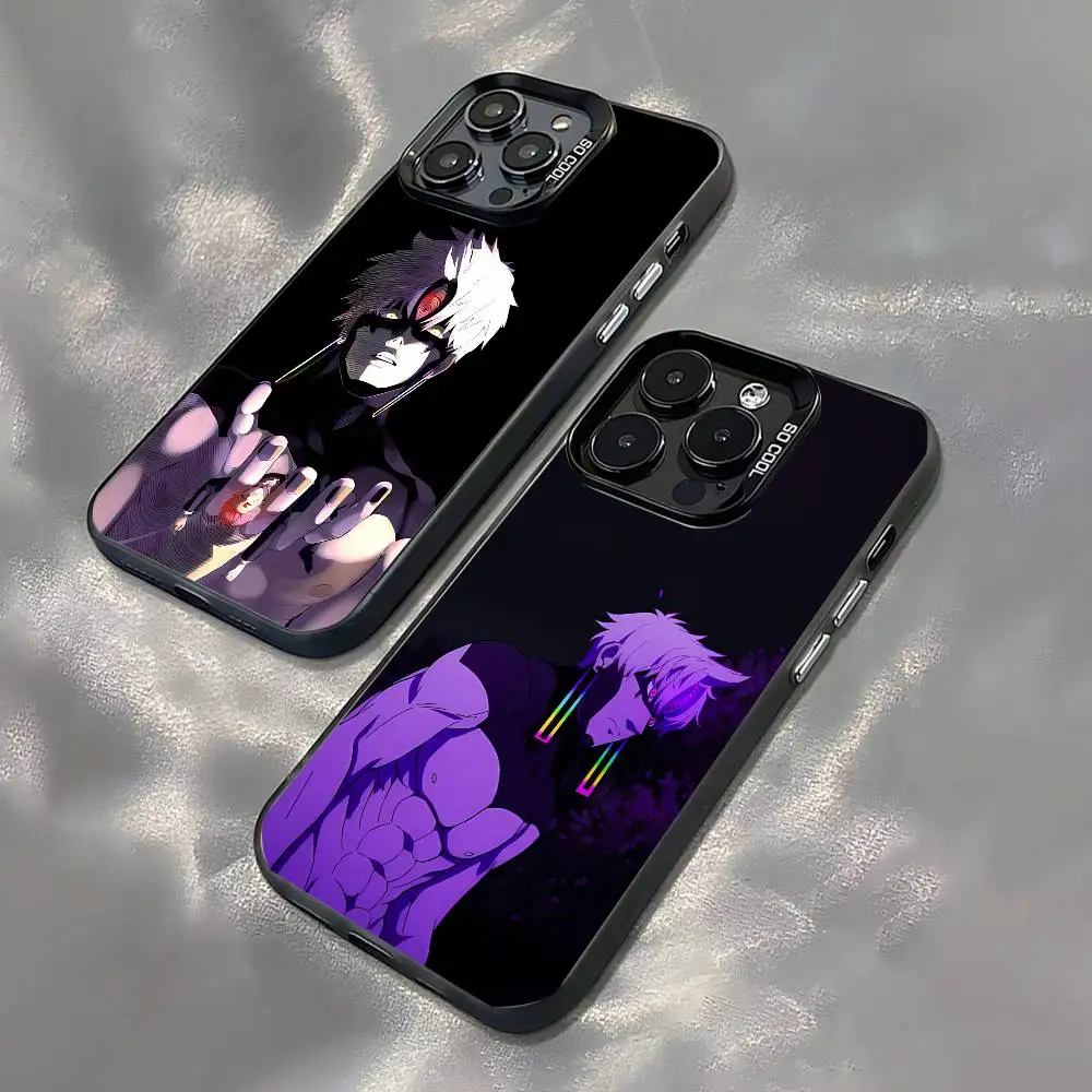 

Anime J-Jiji Evil Eye For iPhone 17,16,15,14,13,12,11,Mini,Pro,E,SE4,XS,MAX Black Shockproof Candy Matte Cover