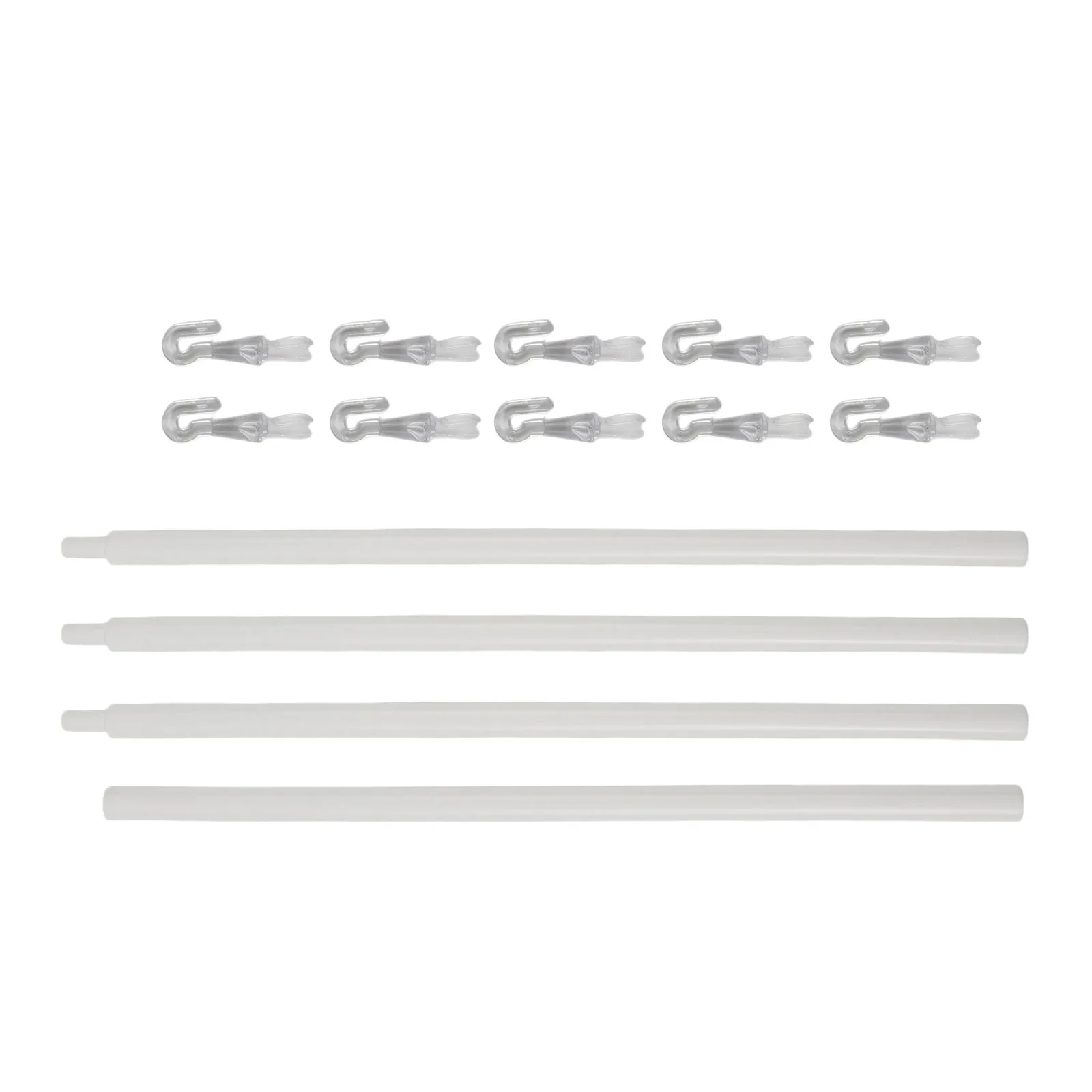 117CM PP Venetian Blinds Pull Rod with Turnbar Set and 46 Inch Splicing Sturdy Build for Effective Blind Operation
