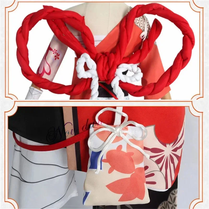 CyMycos 요이미야 코스프레 의상 할로윈 파티 애니메이션 코스프레 의상 타투 신발 가발 헤어 액세서리 풀 세트 의상 My982