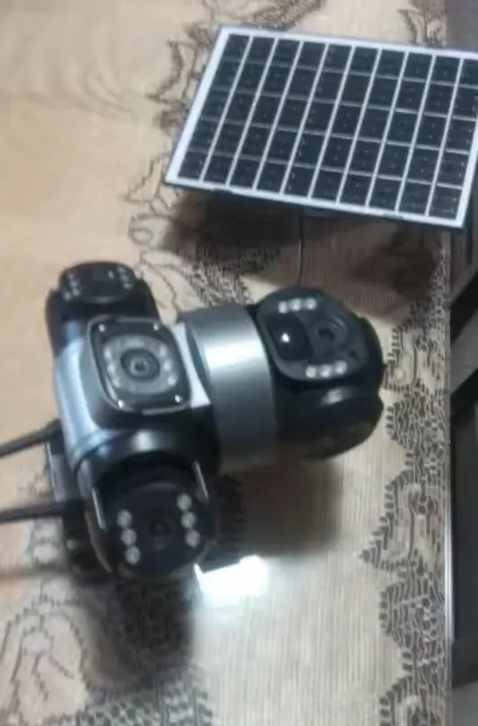 15MP 8K Wifi HD Camera Three Lenses Solar ip Camera Outdoor Wireless Waterproof PIR Night Vision AI Human Tracking Surveillance photo review