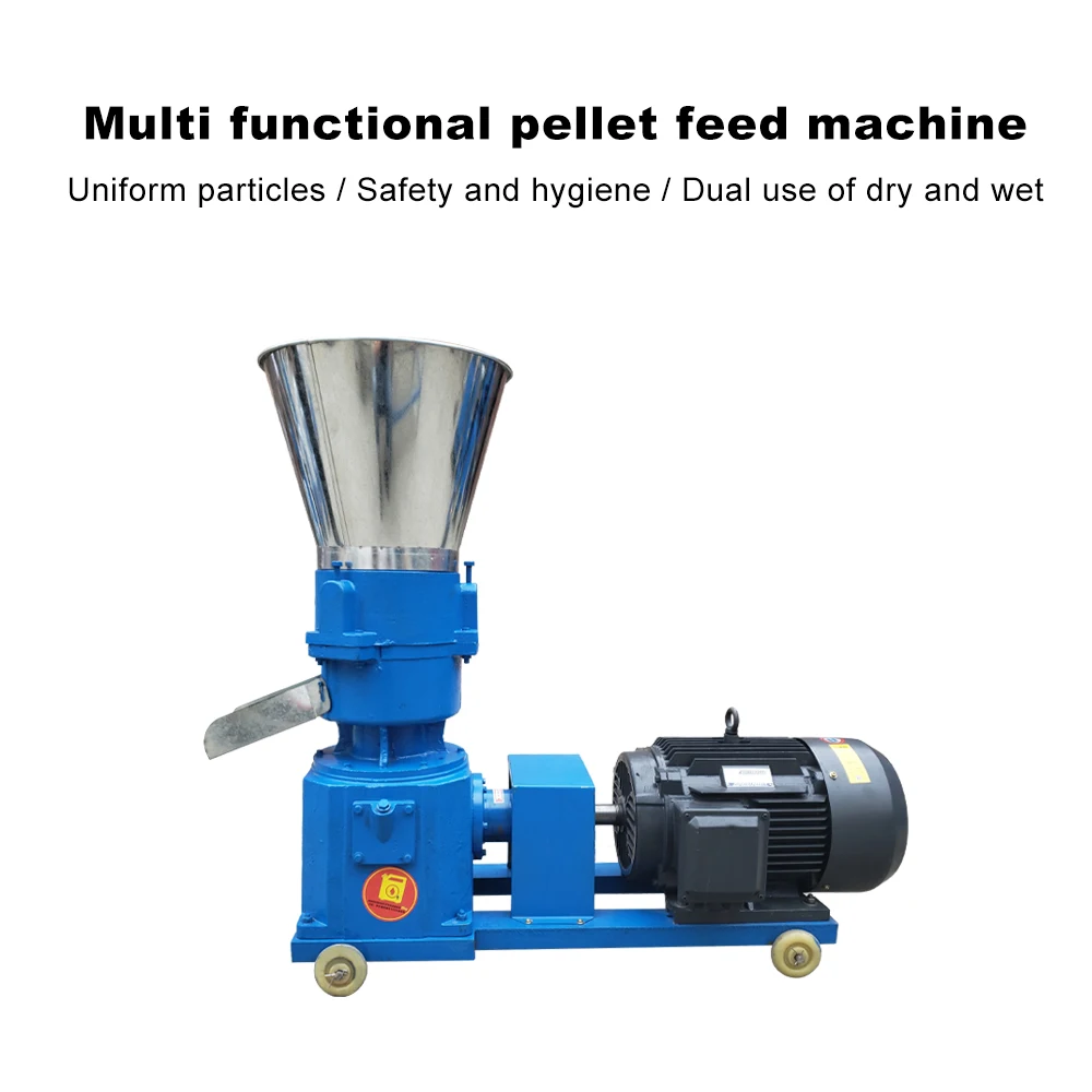 Home Use Farm Poultry Animal Chicken Food Feed Pellet Pelletizer Processing Machine